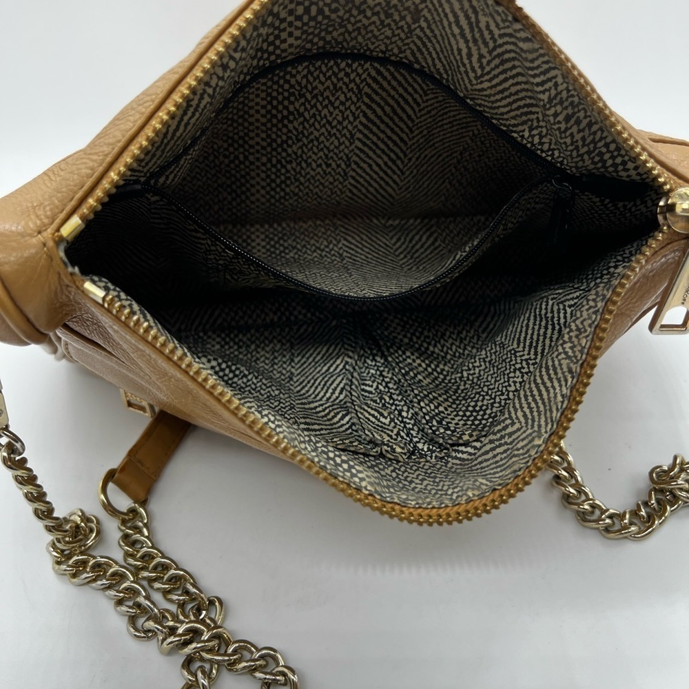 Rebecca Minkoff Tan Crossbody Bag with Sleek Design and Metal Strap - Picture 10 of 10